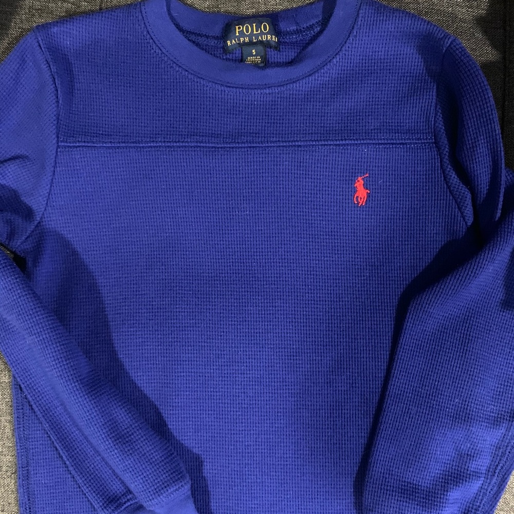 Polo Ralph Lauren long sleeve shirt size 5 blue